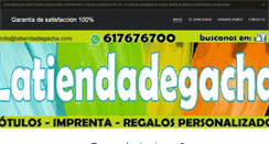 Desktop Screenshot of latiendadegacha.com